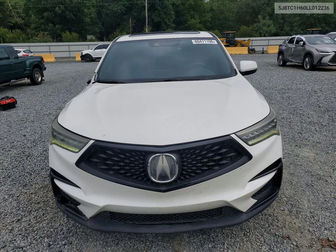 2020 Acura Rdx A-Spec VIN: 5J8TC1H60LL012236 Lot: 60471196