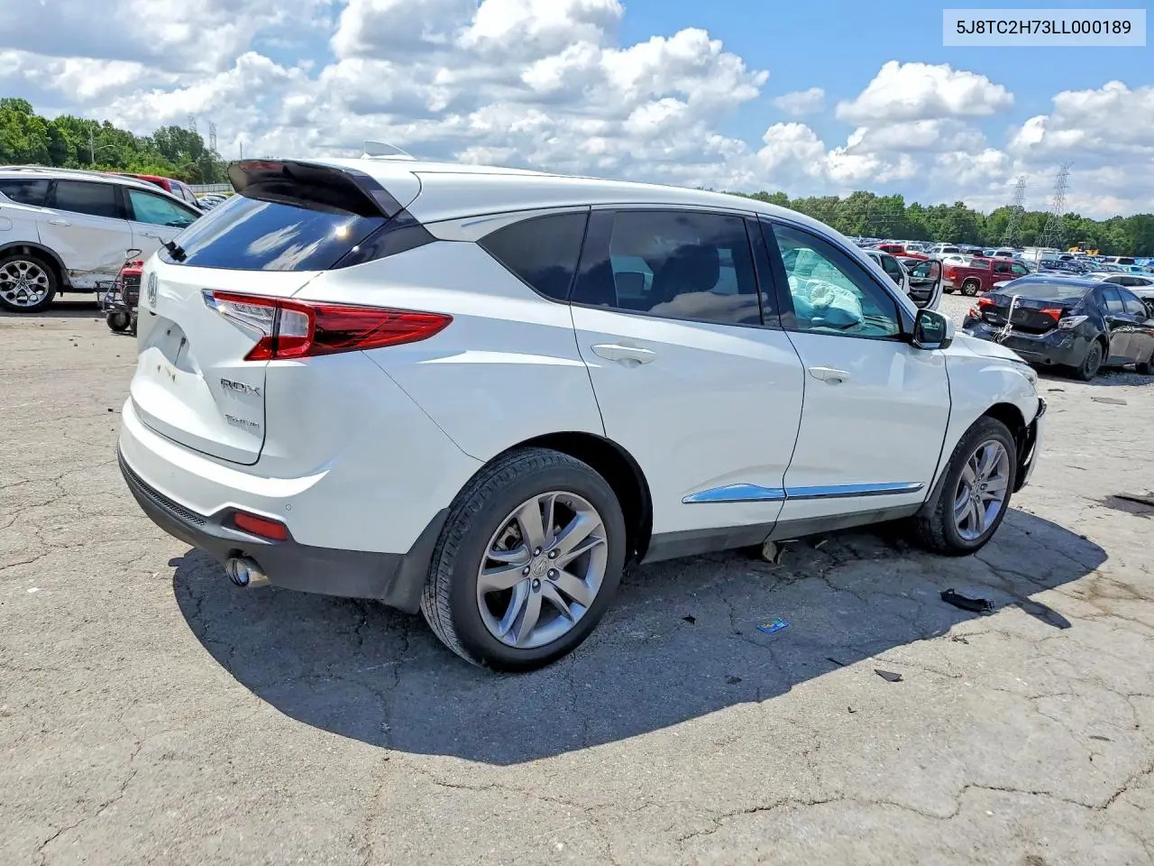 2020 Acura Rdx Advance VIN: 5J8TC2H73LL000189 Lot: 60548296