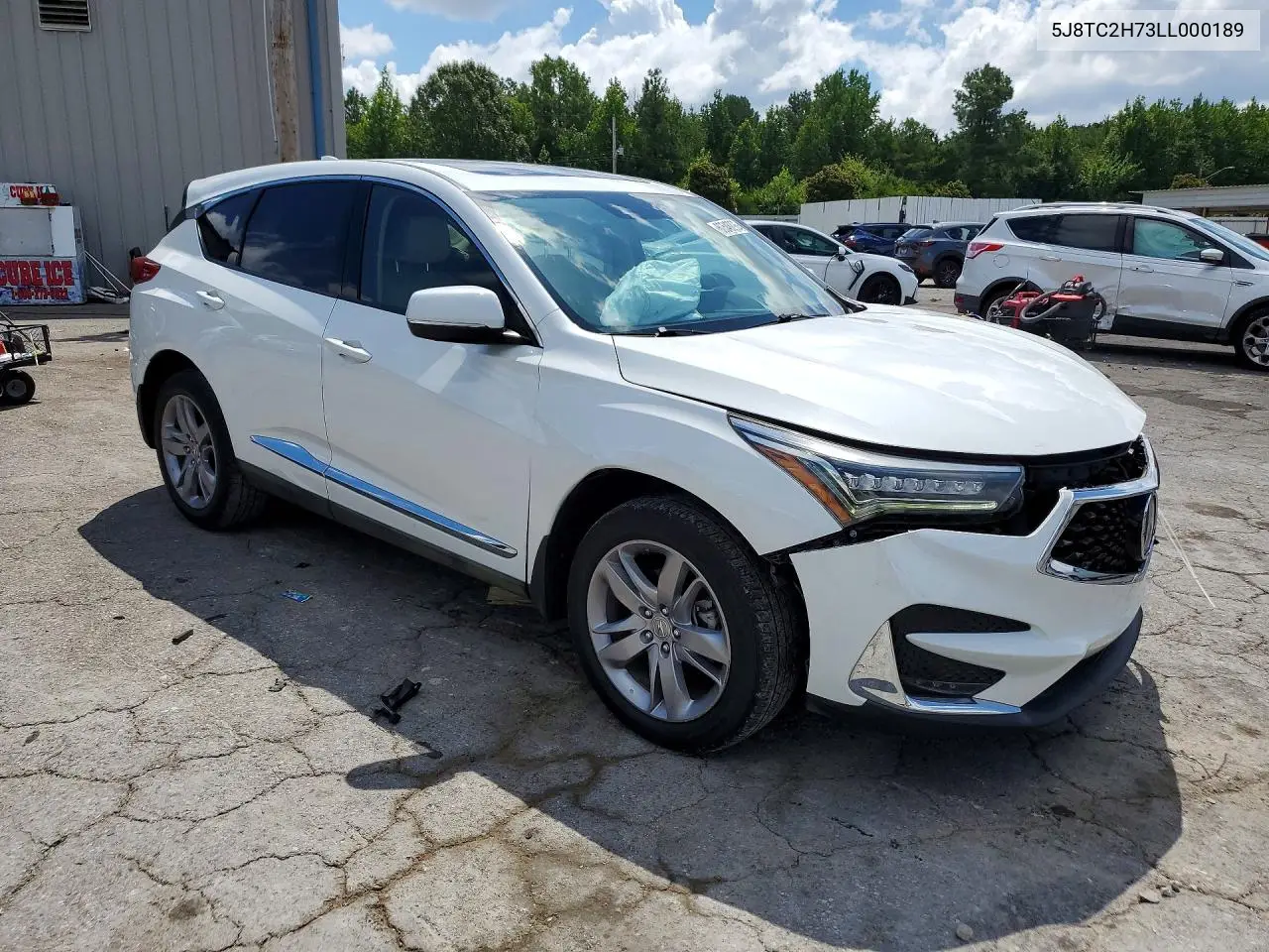 2020 Acura Rdx Advance VIN: 5J8TC2H73LL000189 Lot: 60548296