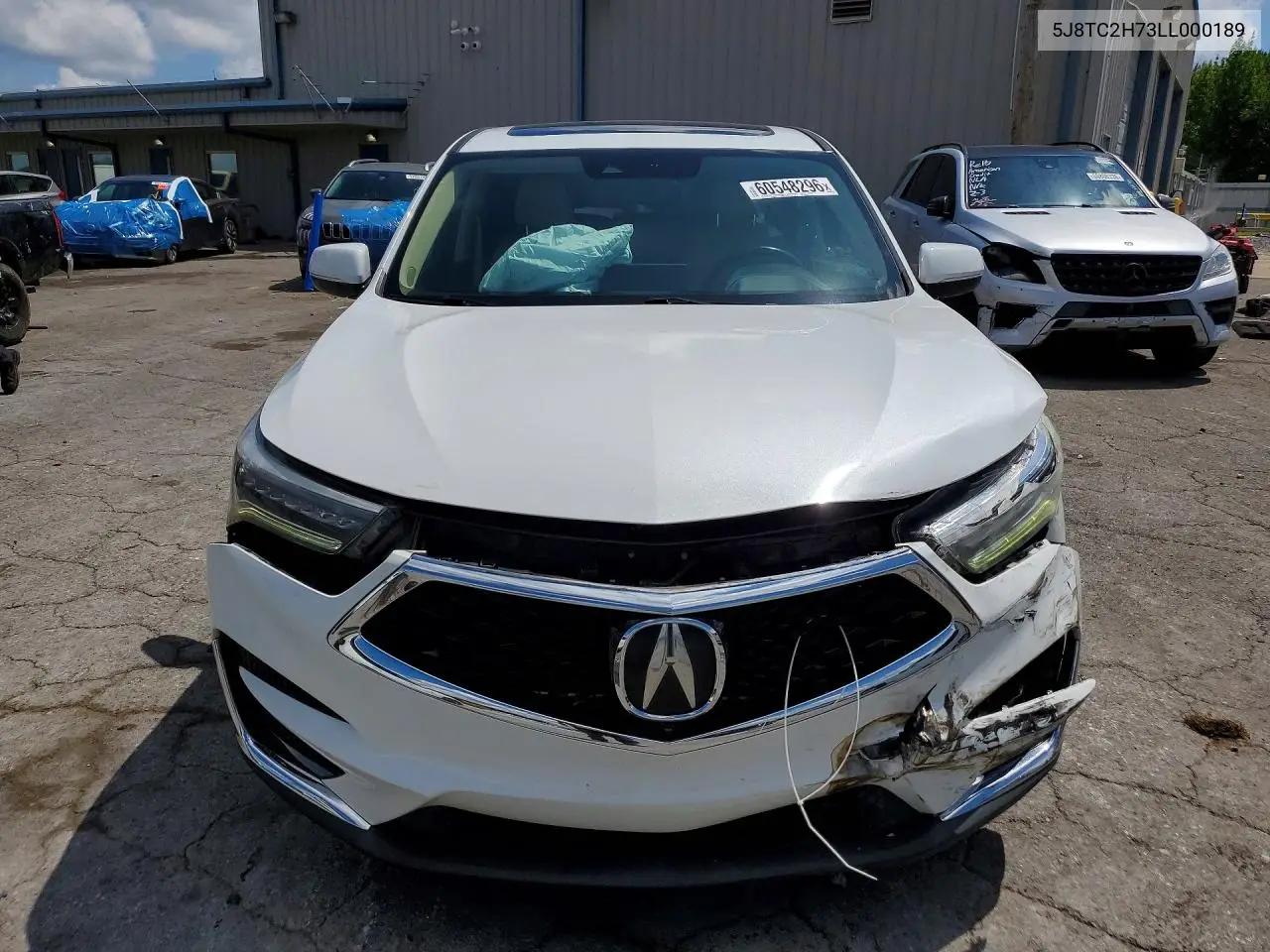 2020 Acura Rdx Advance VIN: 5J8TC2H73LL000189 Lot: 60548296