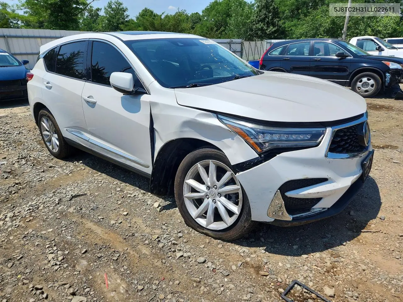 2020 Acura Rdx VIN: 5J8TC2H31LL022611 Lot: 60642956