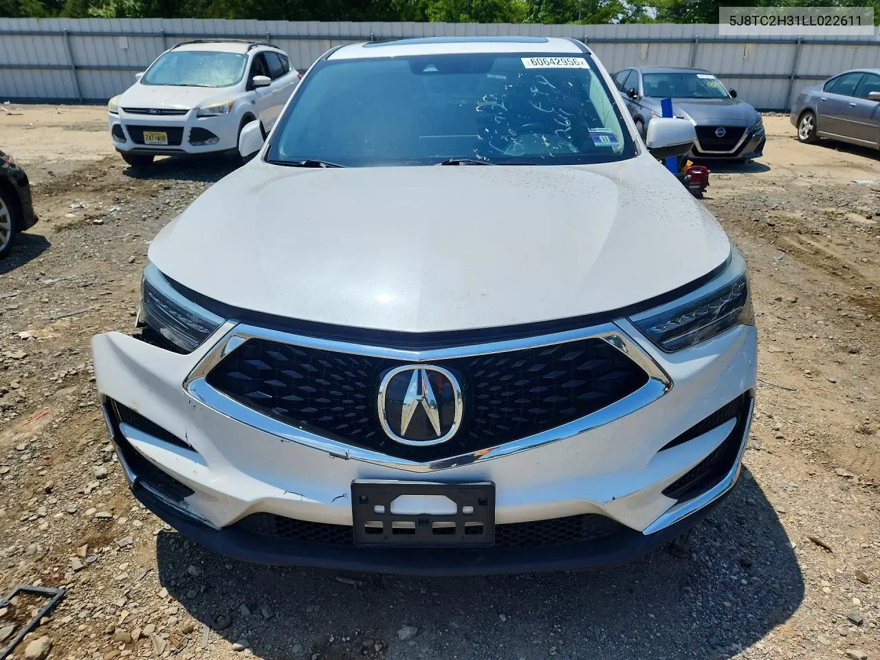 2020 Acura Rdx VIN: 5J8TC2H31LL022611 Lot: 60642956