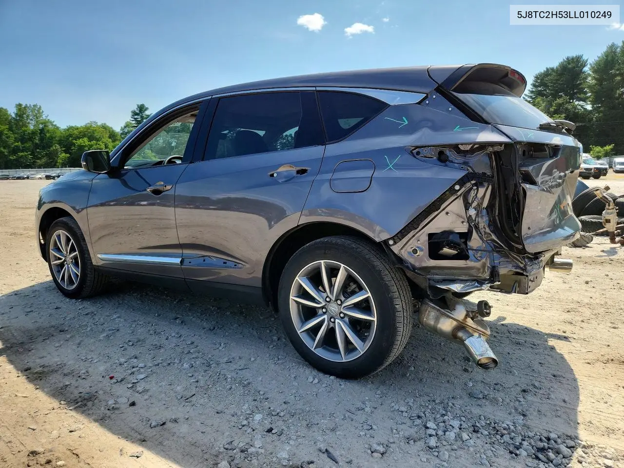 2020 Acura Rdx Technology VIN: 5J8TC2H53LL010249 Lot: 60654976