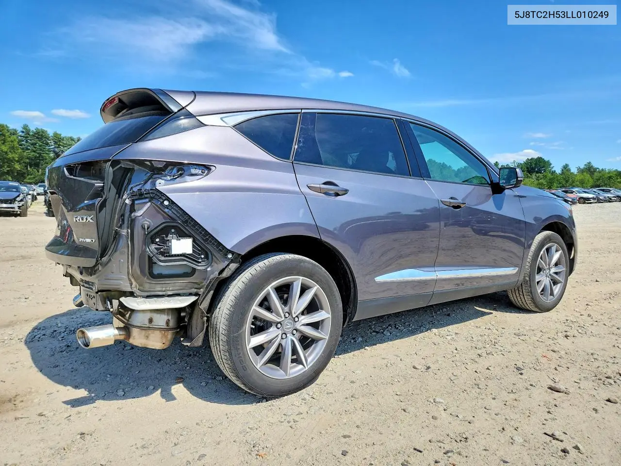 2020 Acura Rdx Technology VIN: 5J8TC2H53LL010249 Lot: 60654976
