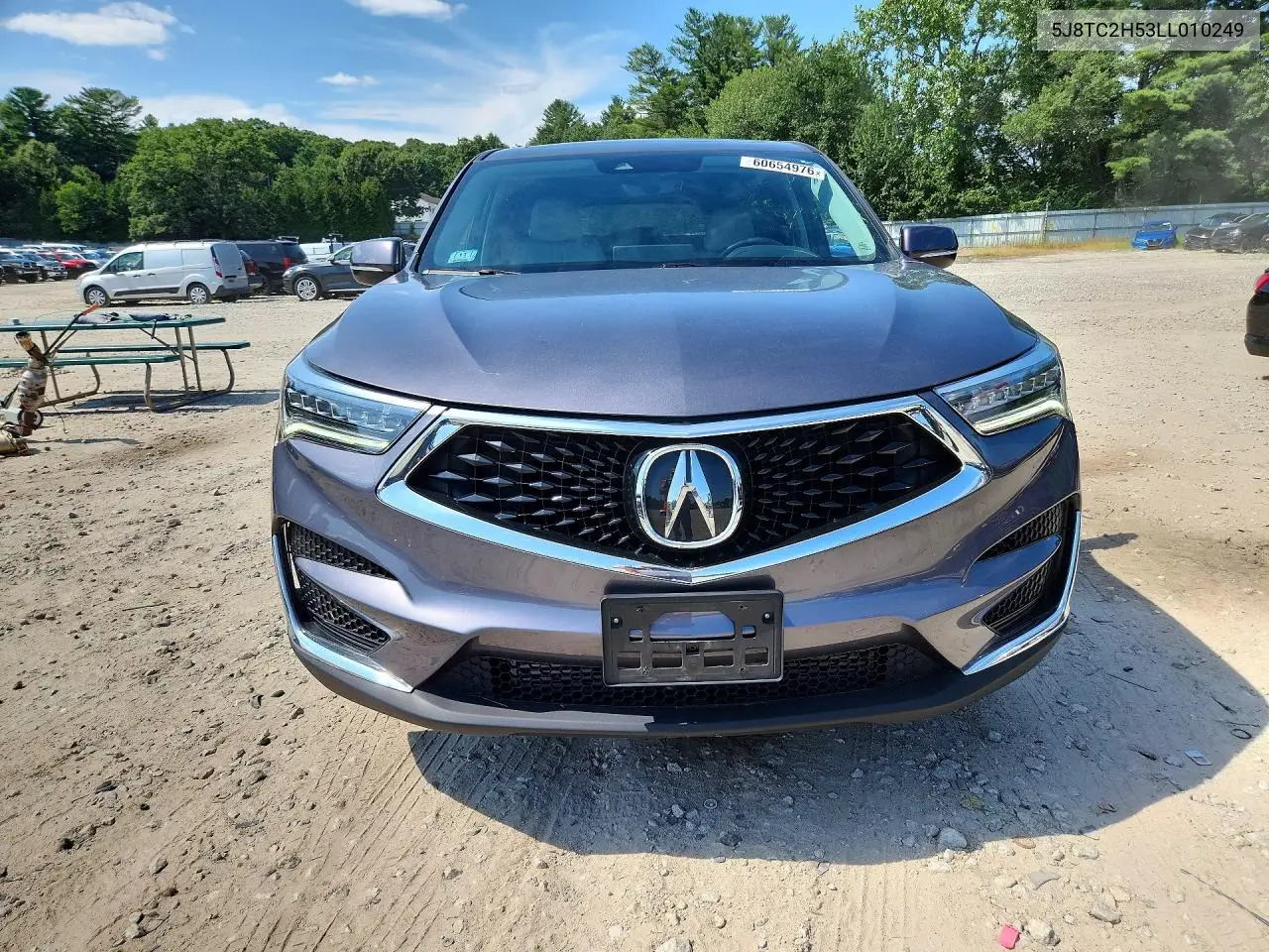 2020 Acura Rdx Technology VIN: 5J8TC2H53LL010249 Lot: 60654976