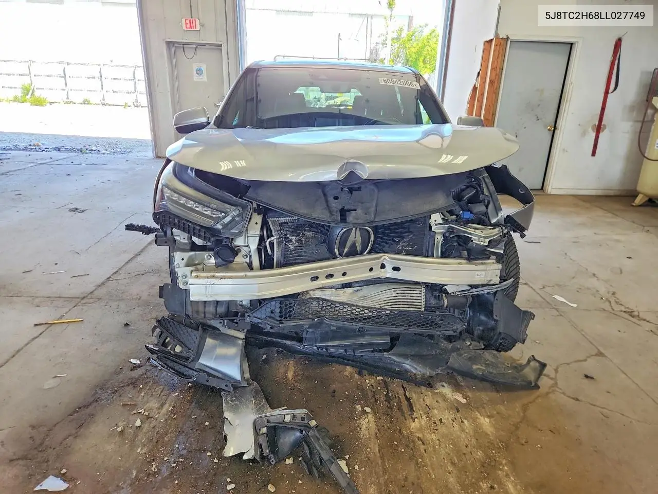 2020 Acura Rdx A-Spec VIN: 5J8TC2H68LL027749 Lot: 60842006