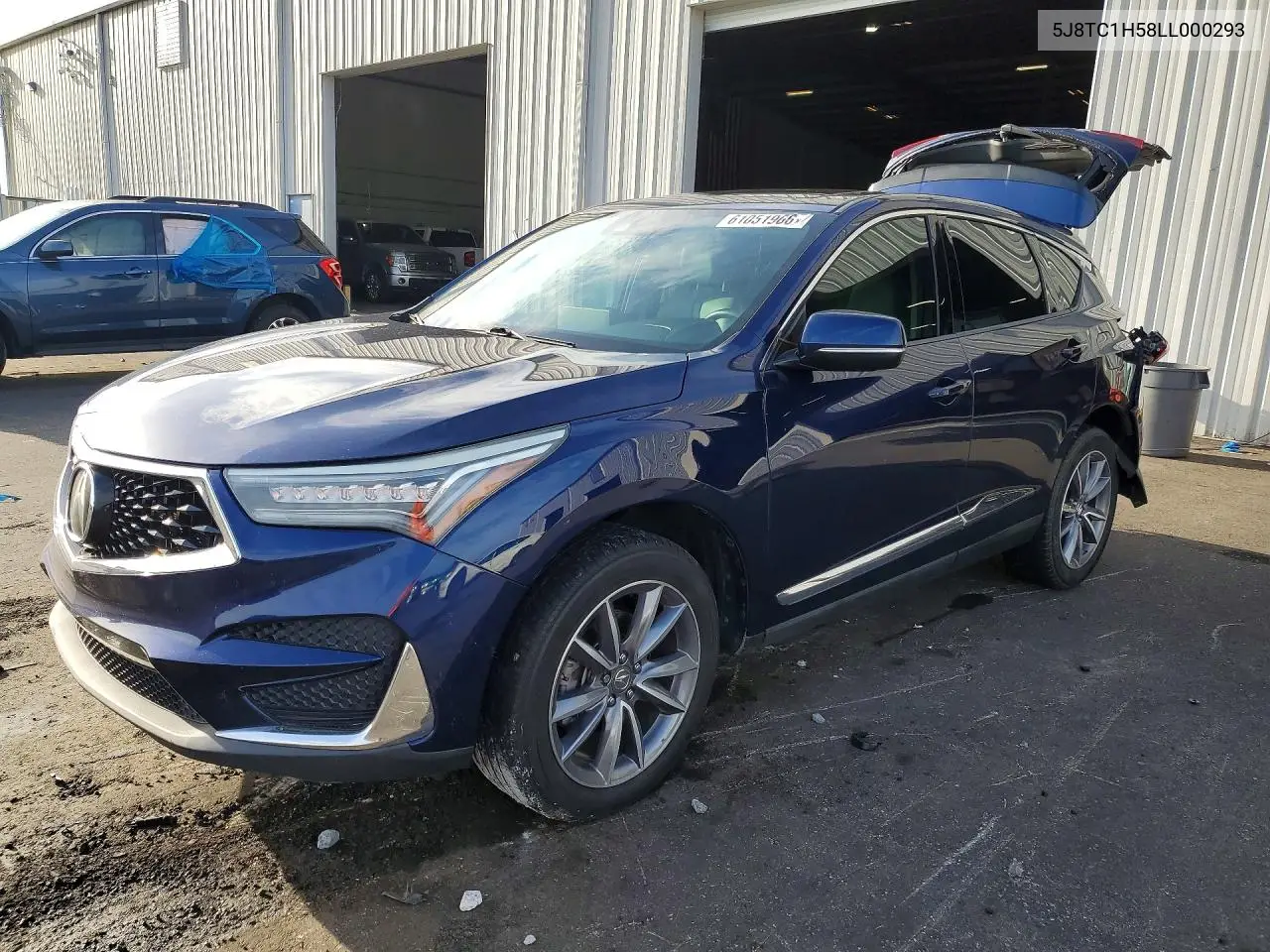 2020 Acura Rdx Technology VIN: 5J8TC1H58LL000293 Lot: 61051966