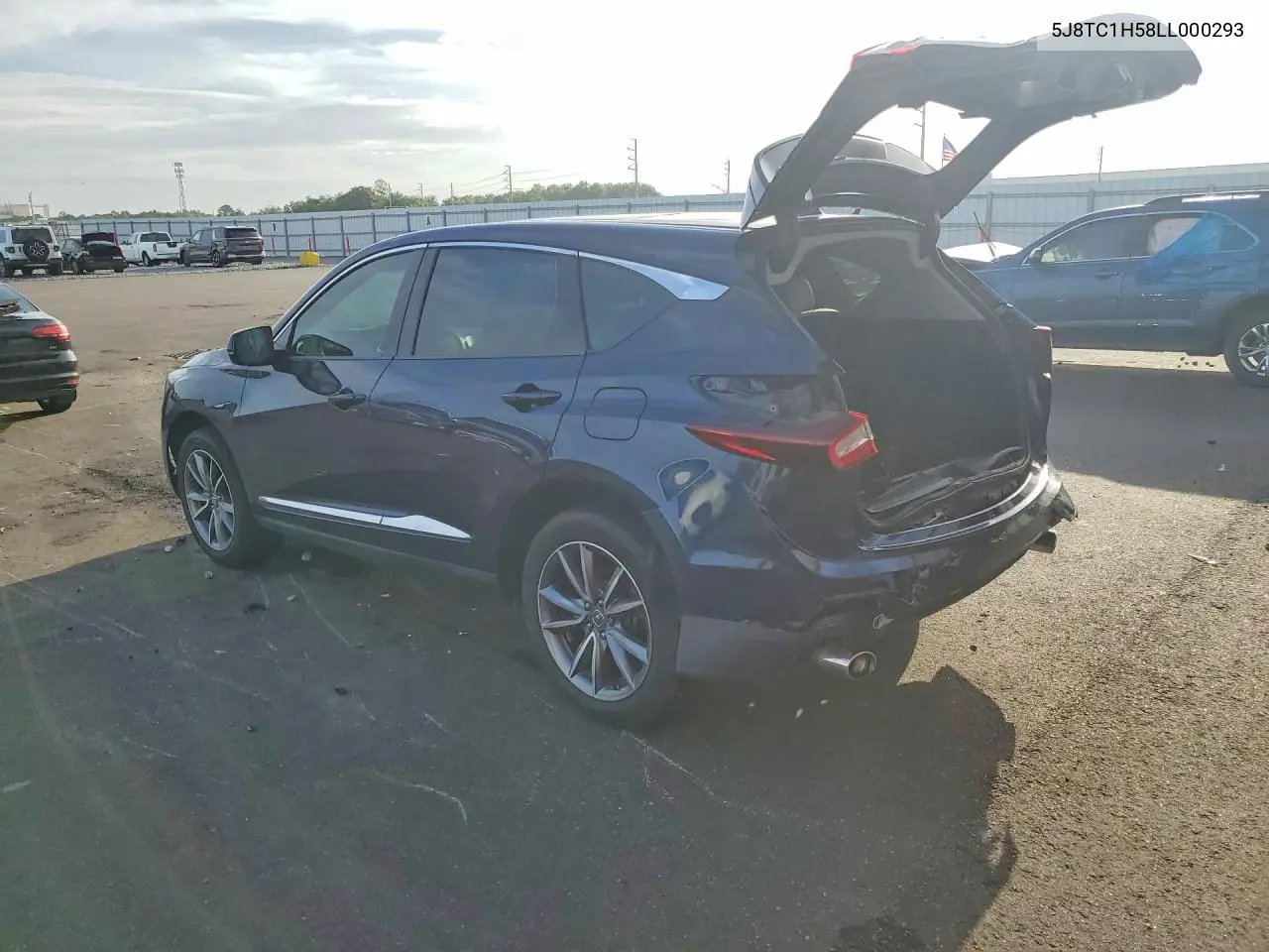 2020 Acura Rdx Technology VIN: 5J8TC1H58LL000293 Lot: 61051966