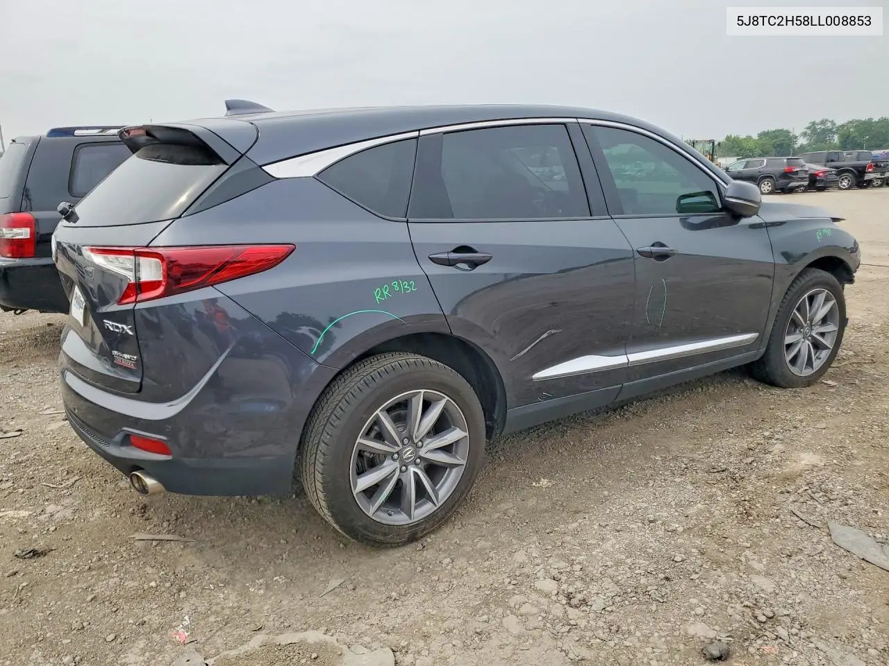 2020 Acura Rdx Technology VIN: 5J8TC2H58LL008853 Lot: 61194676