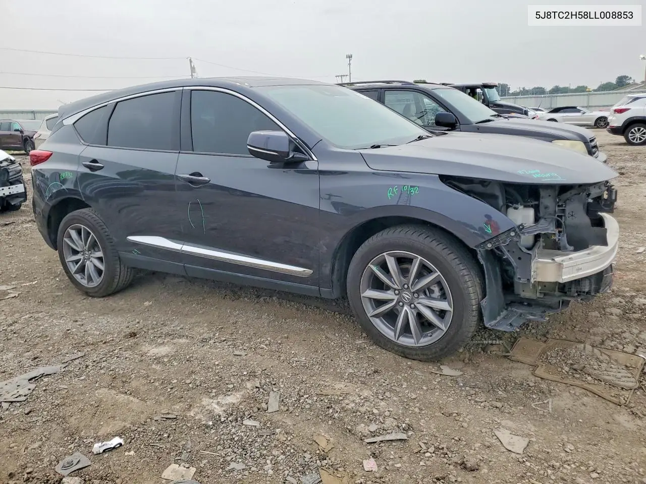 2020 Acura Rdx Technology VIN: 5J8TC2H58LL008853 Lot: 61194676