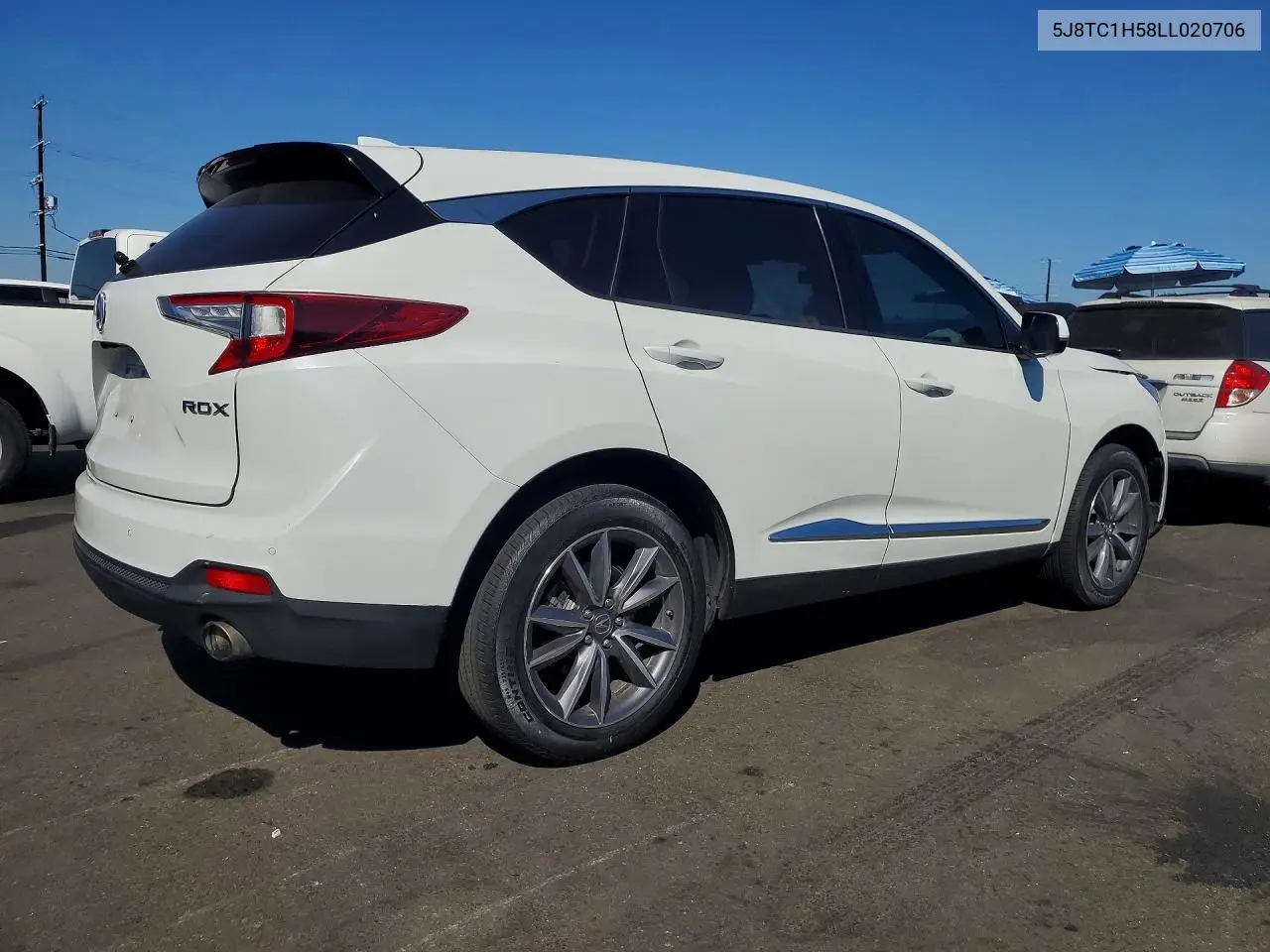 2020 Acura Rdx Technology VIN: 5J8TC1H58LL020706 Lot: 61230706