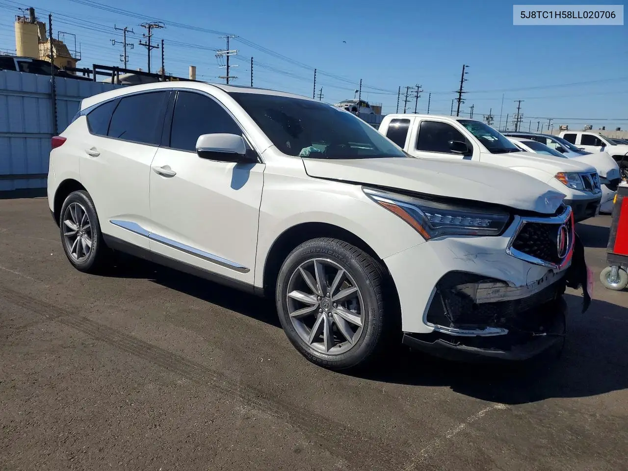 2020 Acura Rdx Technology VIN: 5J8TC1H58LL020706 Lot: 61230706