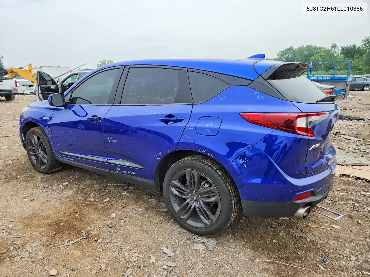 2020 Acura Rdx A-Spec VIN: 5J8TC2H61LL010386 Lot: 61337576