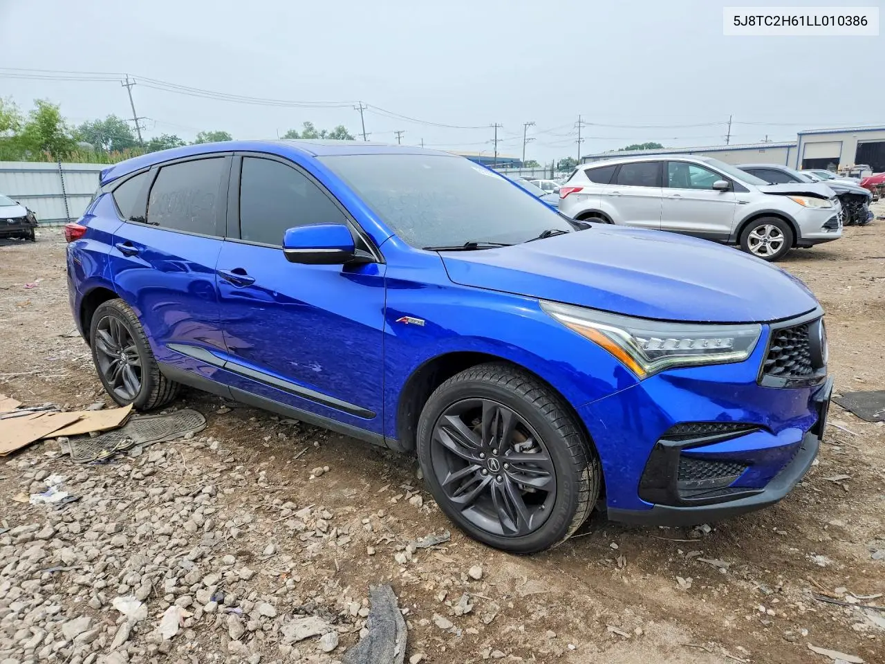 2020 Acura Rdx A-Spec VIN: 5J8TC2H61LL010386 Lot: 61337576