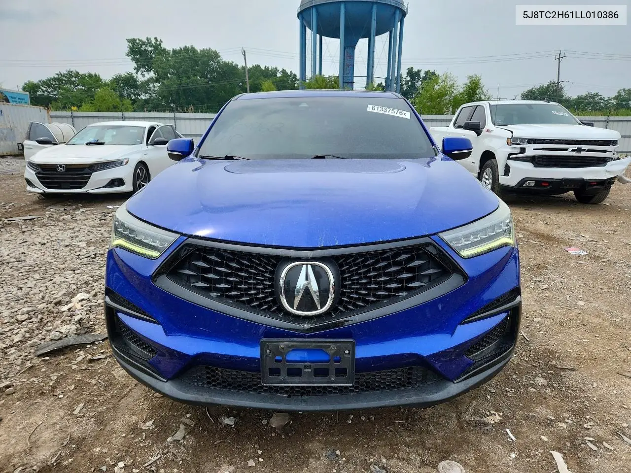 2020 Acura Rdx A-Spec VIN: 5J8TC2H61LL010386 Lot: 61337576