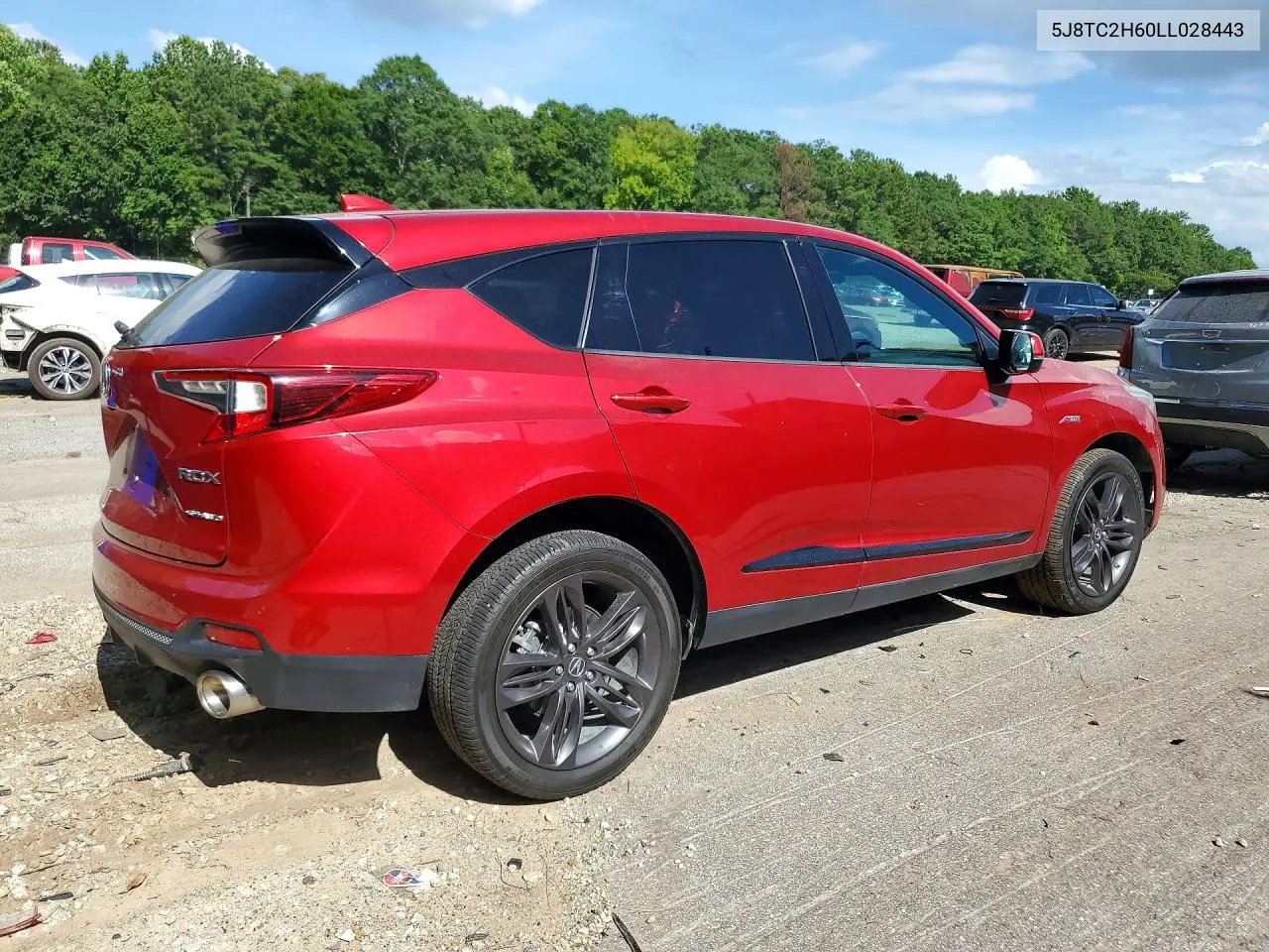 2020 Acura Rdx A-Spec VIN: 5J8TC2H60LL028443 Lot: 61869746
