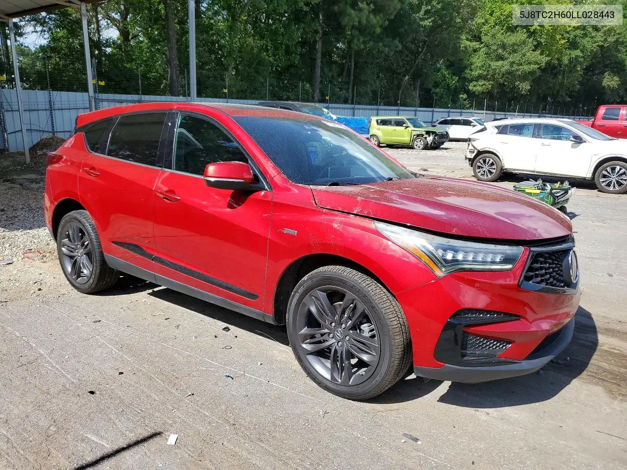 2020 Acura Rdx A-Spec VIN: 5J8TC2H60LL028443 Lot: 61869746