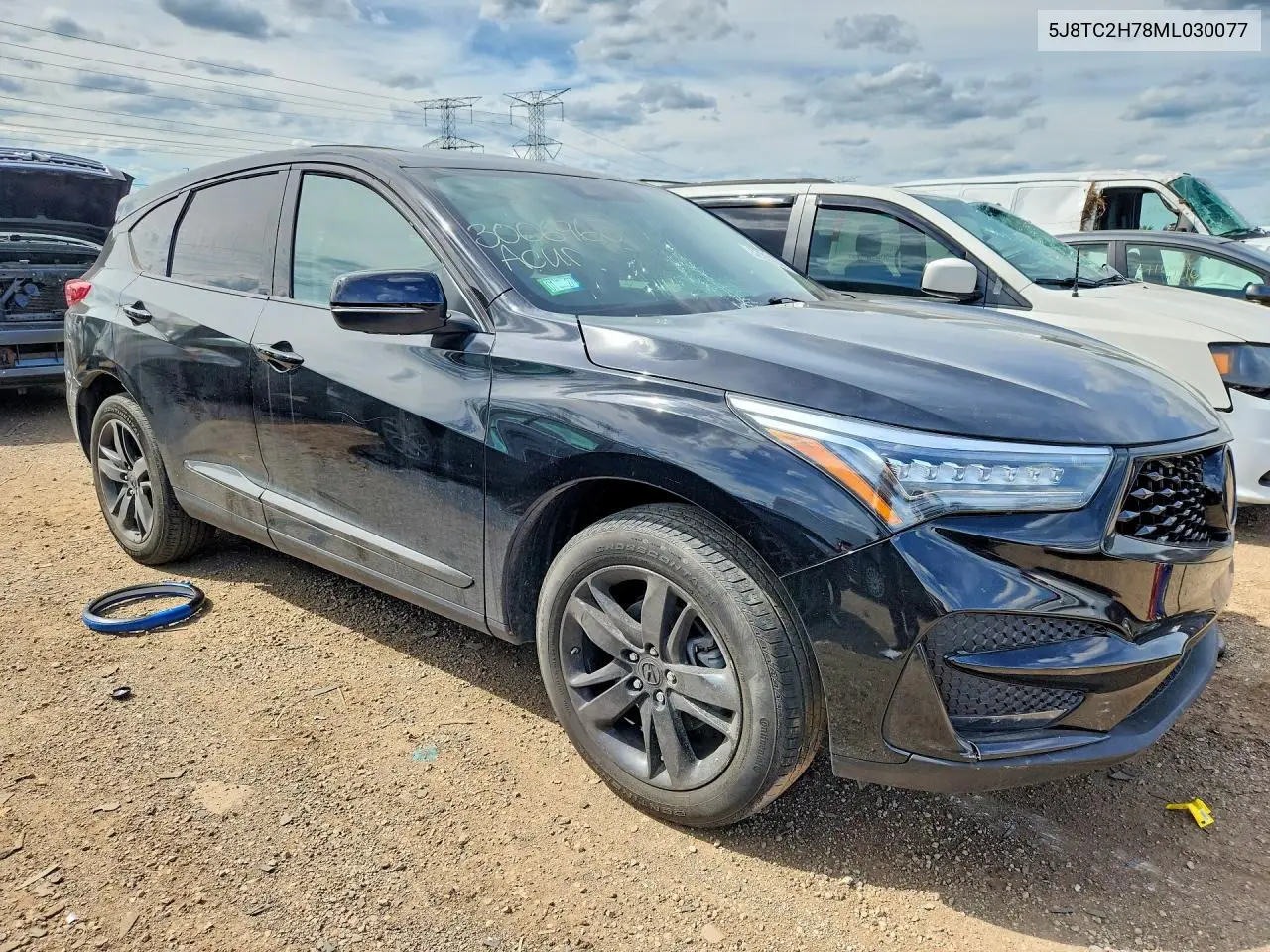 2021 Acura Rdx Advance VIN: 5J8TC2H78ML030077 Lot: 57324936