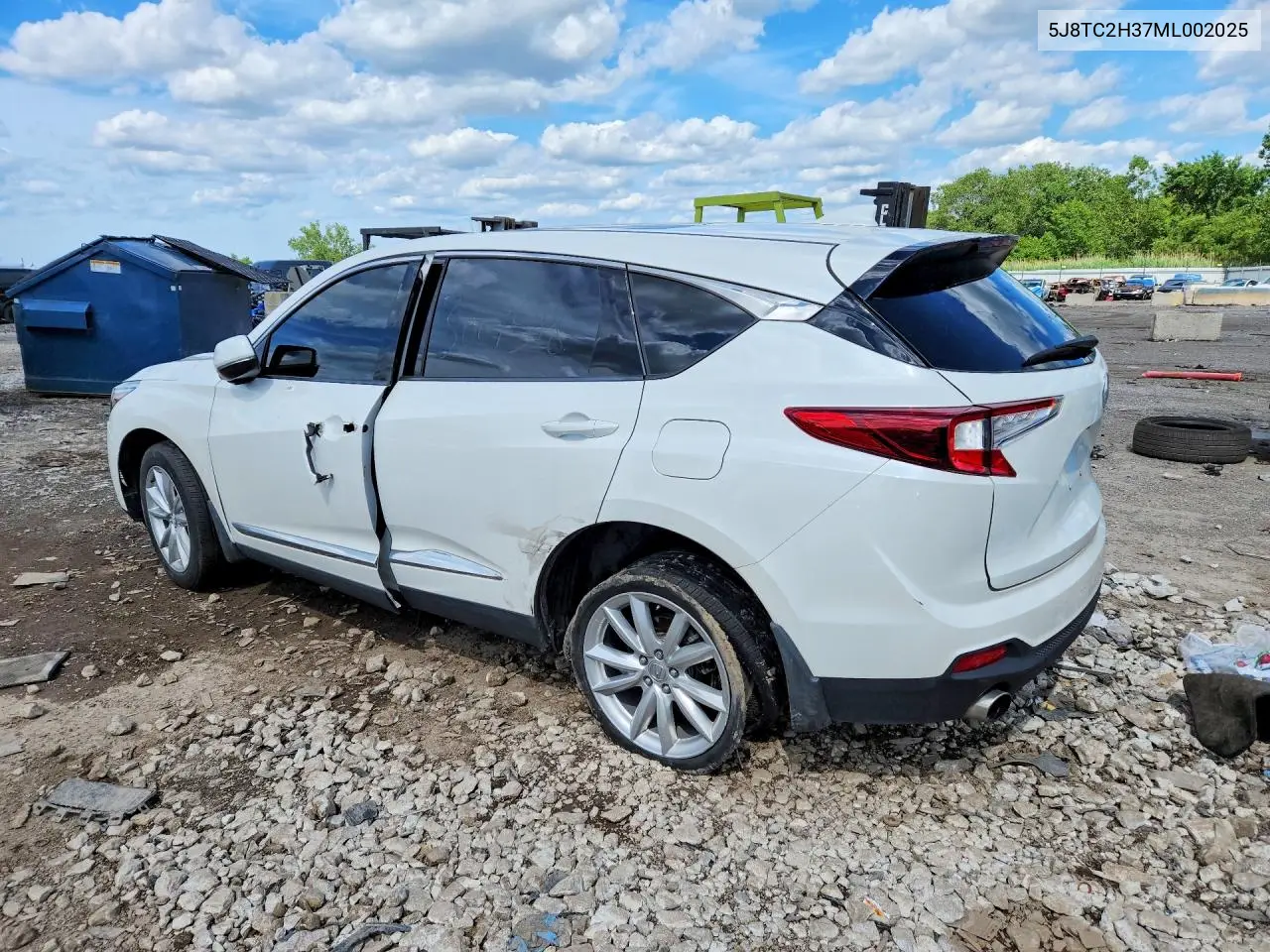 2021 Acura Rdx VIN: 5J8TC2H37ML002025 Lot: 57367696