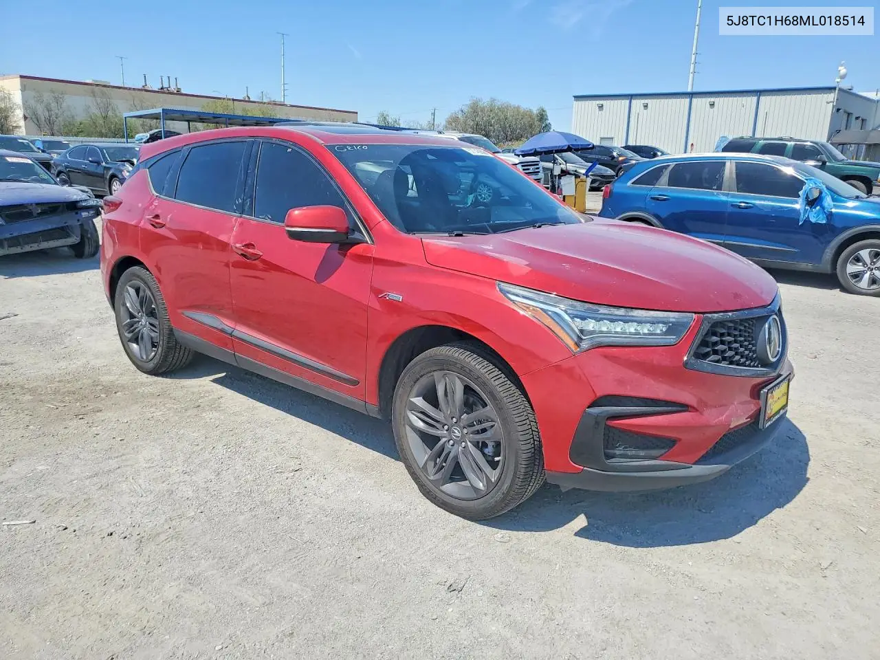 2021 Acura Rdx A-Spec VIN: 5J8TC1H68ML018514 Lot: 57745606