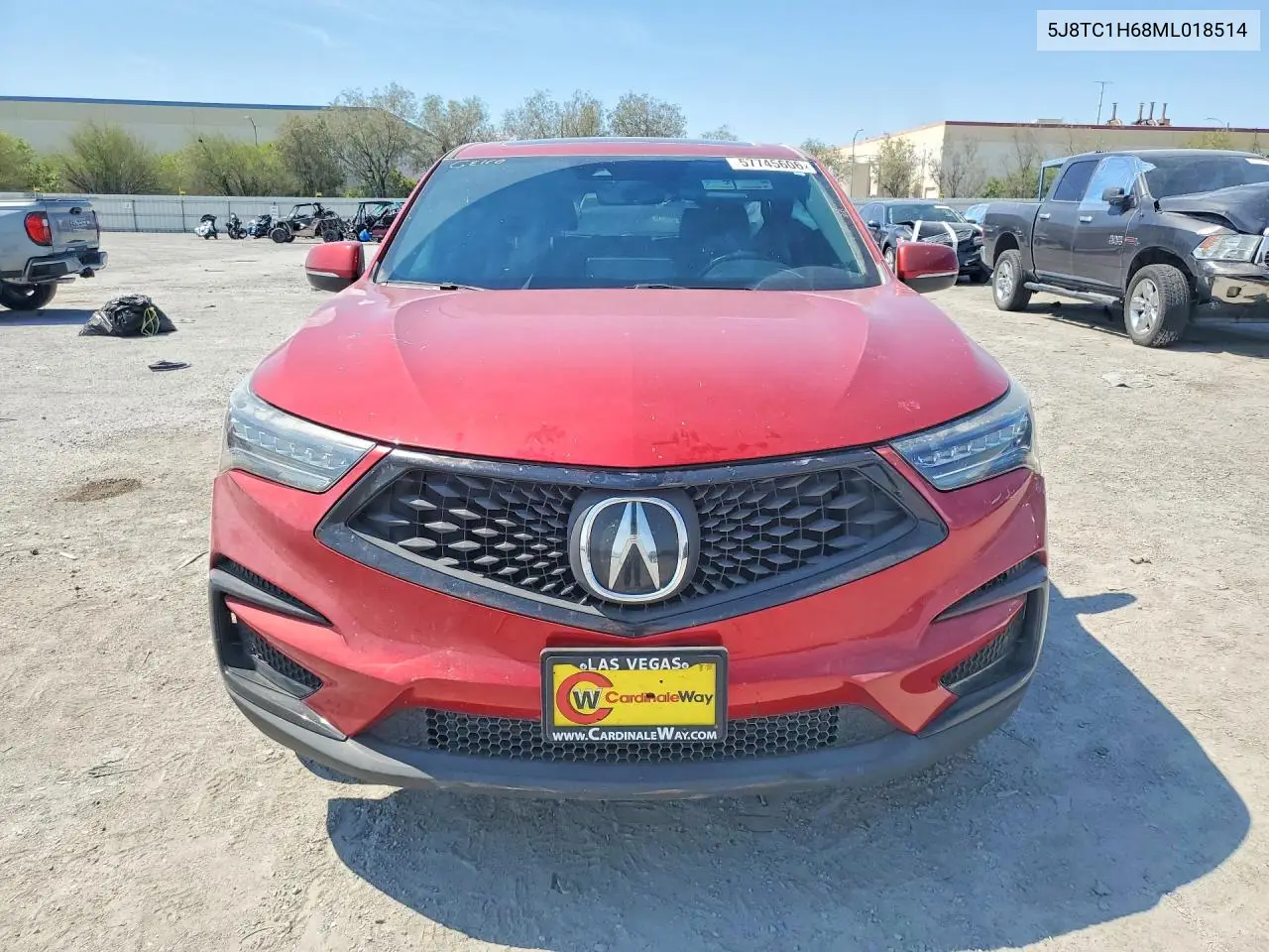 2021 Acura Rdx A-Spec VIN: 5J8TC1H68ML018514 Lot: 57745606