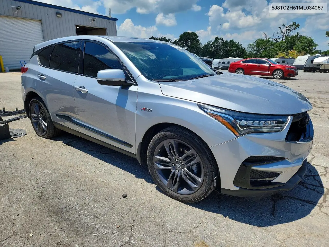 2021 Acura Rdx A-Spec VIN: 5J8TC2H61ML034057 Lot: 59888396