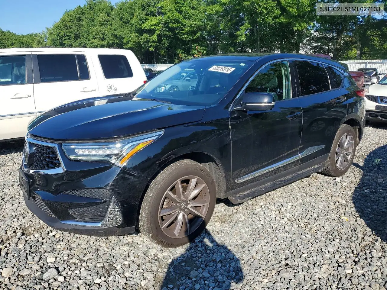 2021 Acura Rdx Technology VIN: 5J8TC2H51ML027133 Lot: 60239916