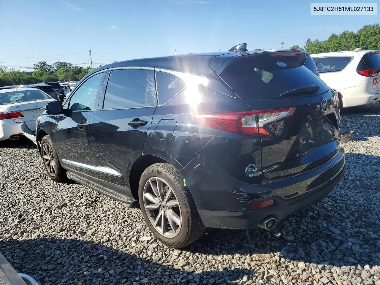 2021 Acura Rdx Technology VIN: 5J8TC2H51ML027133 Lot: 60239916
