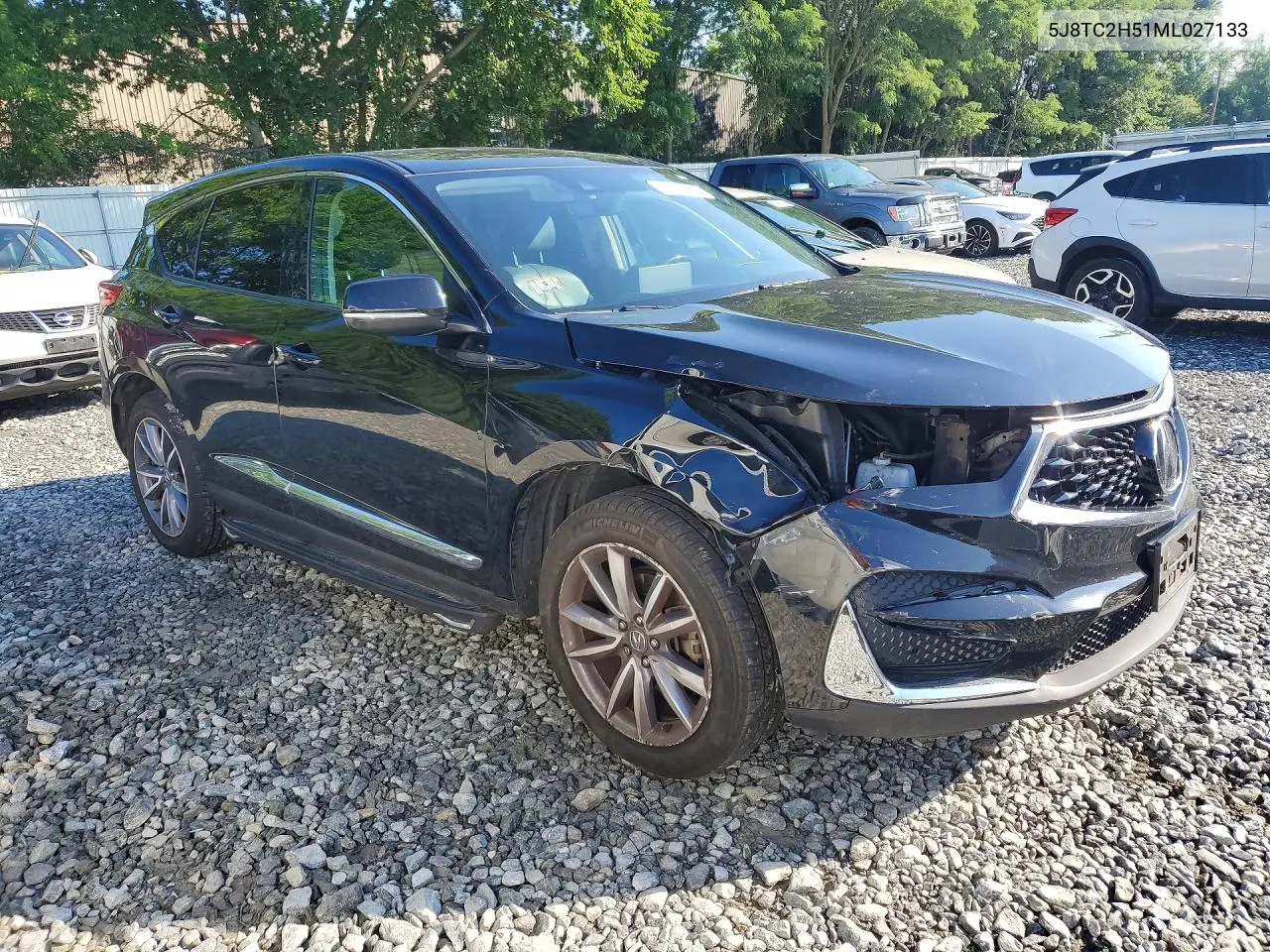 2021 Acura Rdx Technology VIN: 5J8TC2H51ML027133 Lot: 60239916