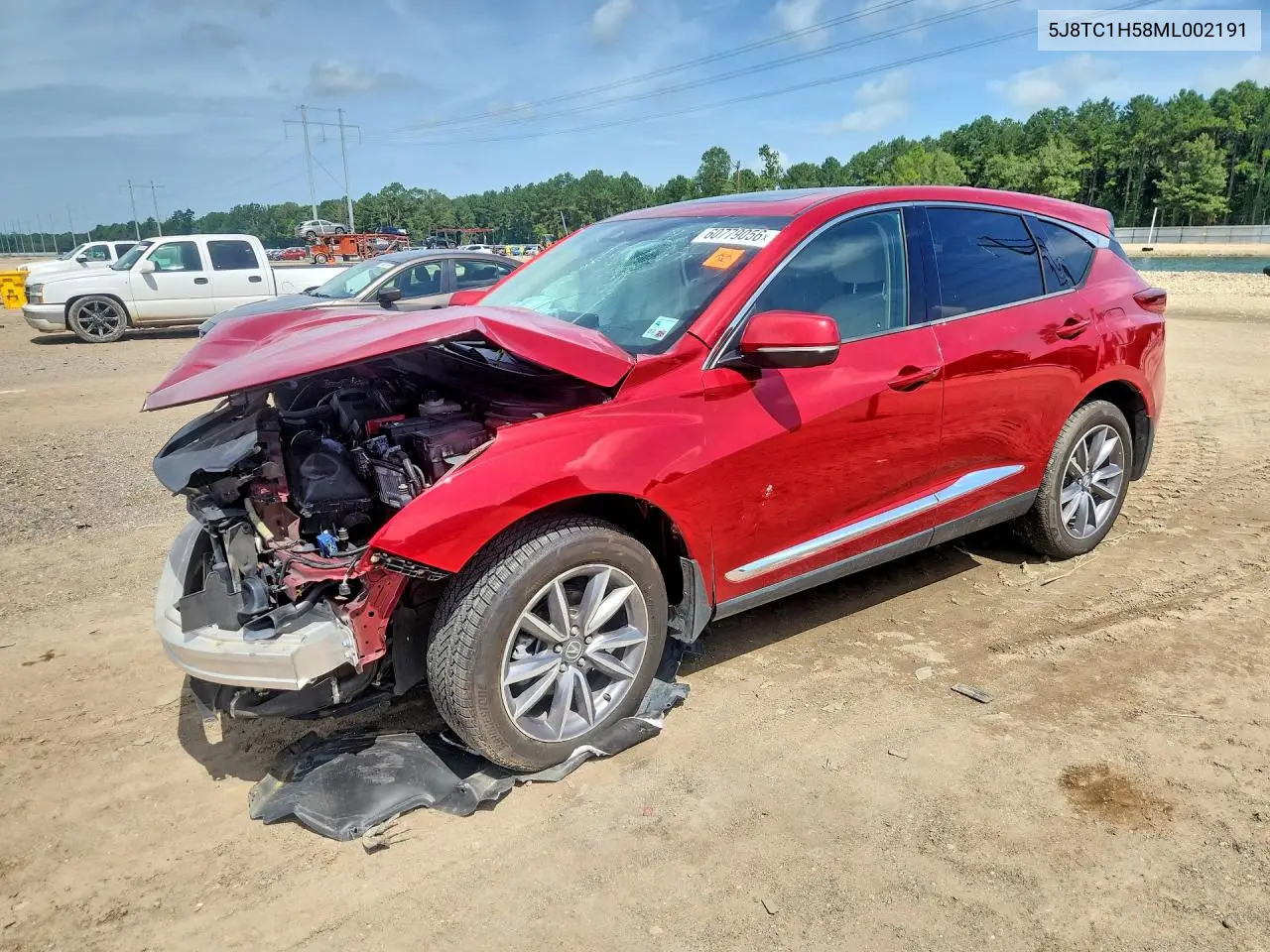 2021 Acura Rdx Technology VIN: 5J8TC1H58ML002191 Lot: 60779056