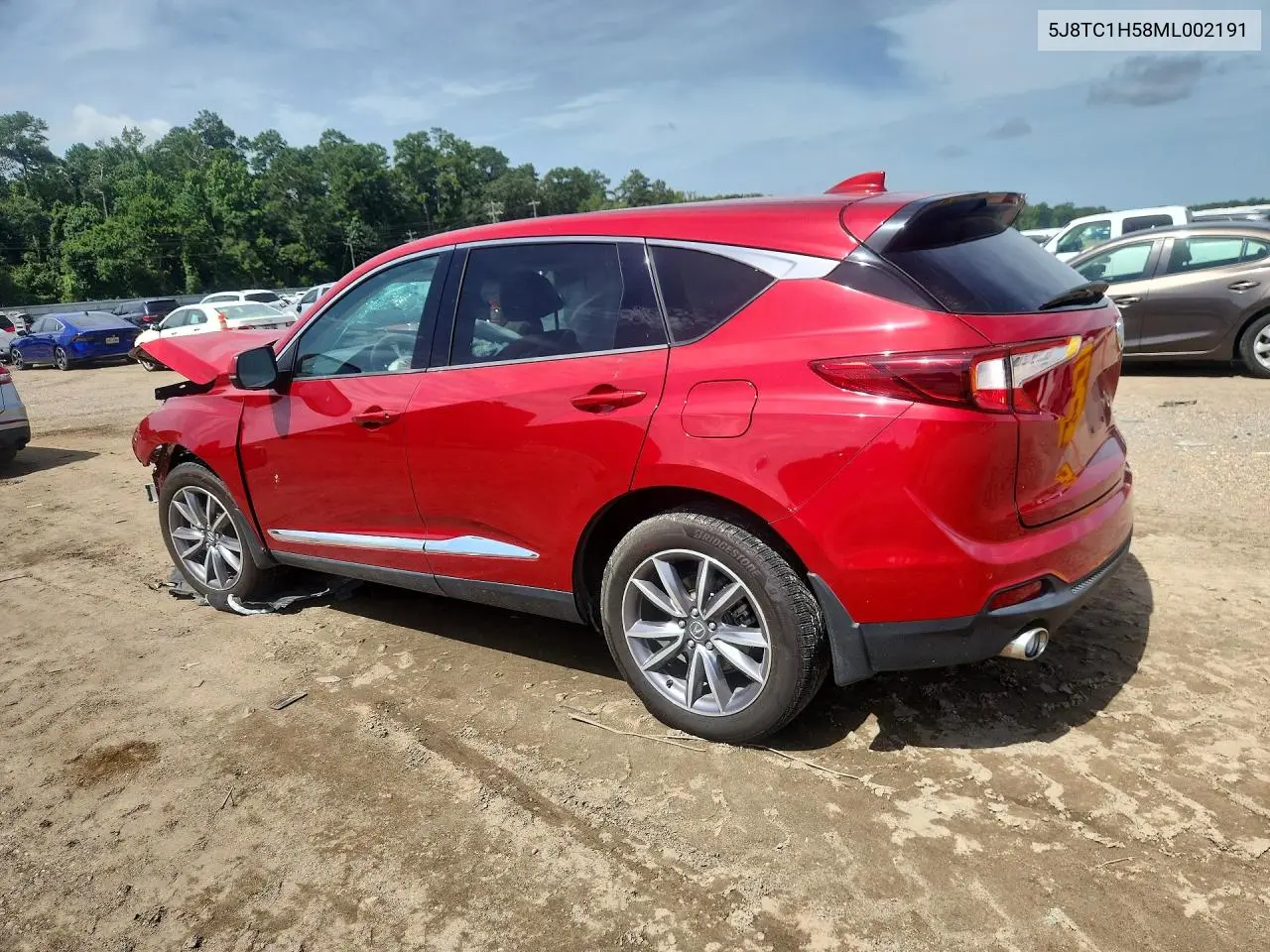 2021 Acura Rdx Technology VIN: 5J8TC1H58ML002191 Lot: 60779056