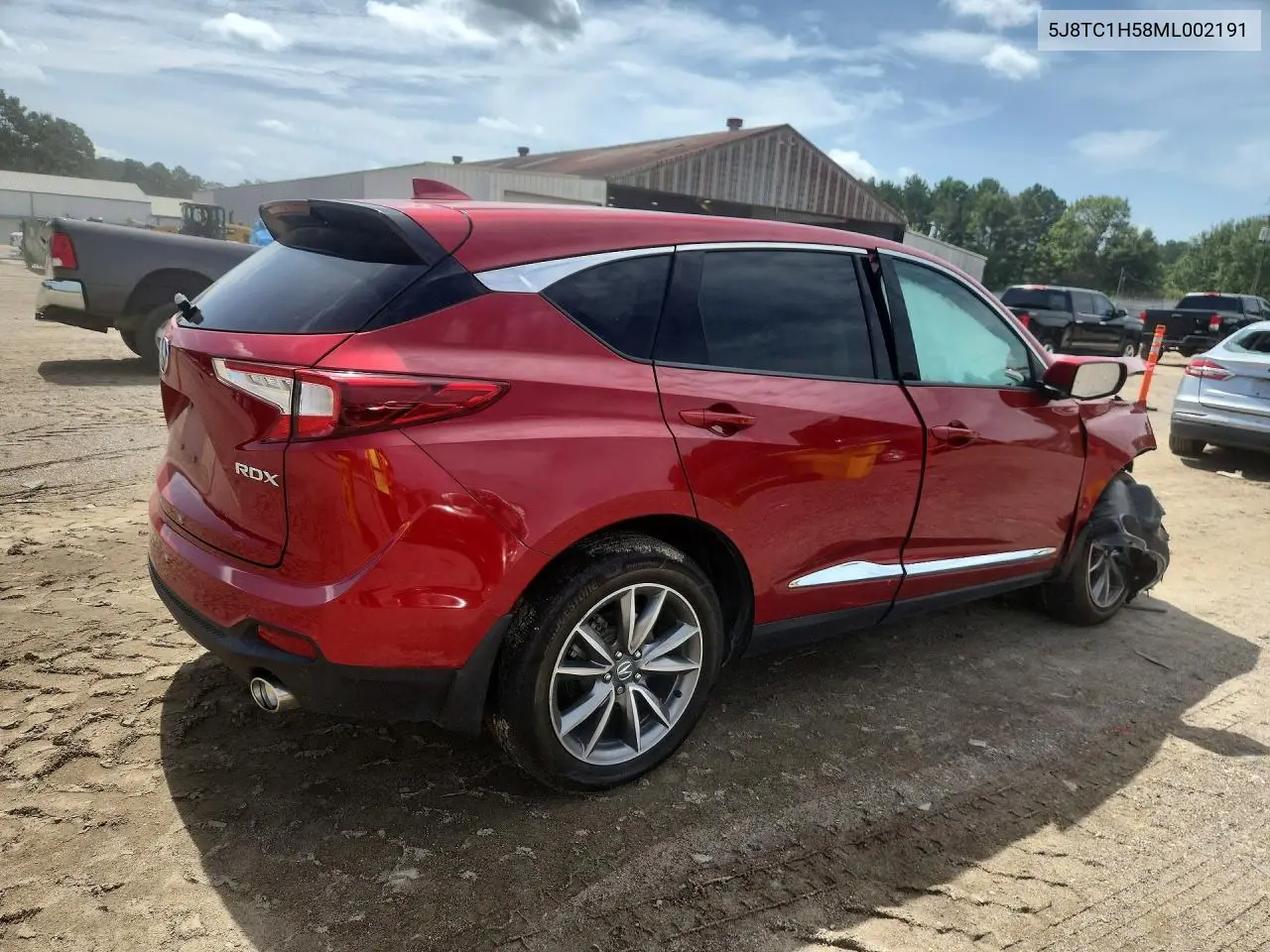 2021 Acura Rdx Technology VIN: 5J8TC1H58ML002191 Lot: 60779056