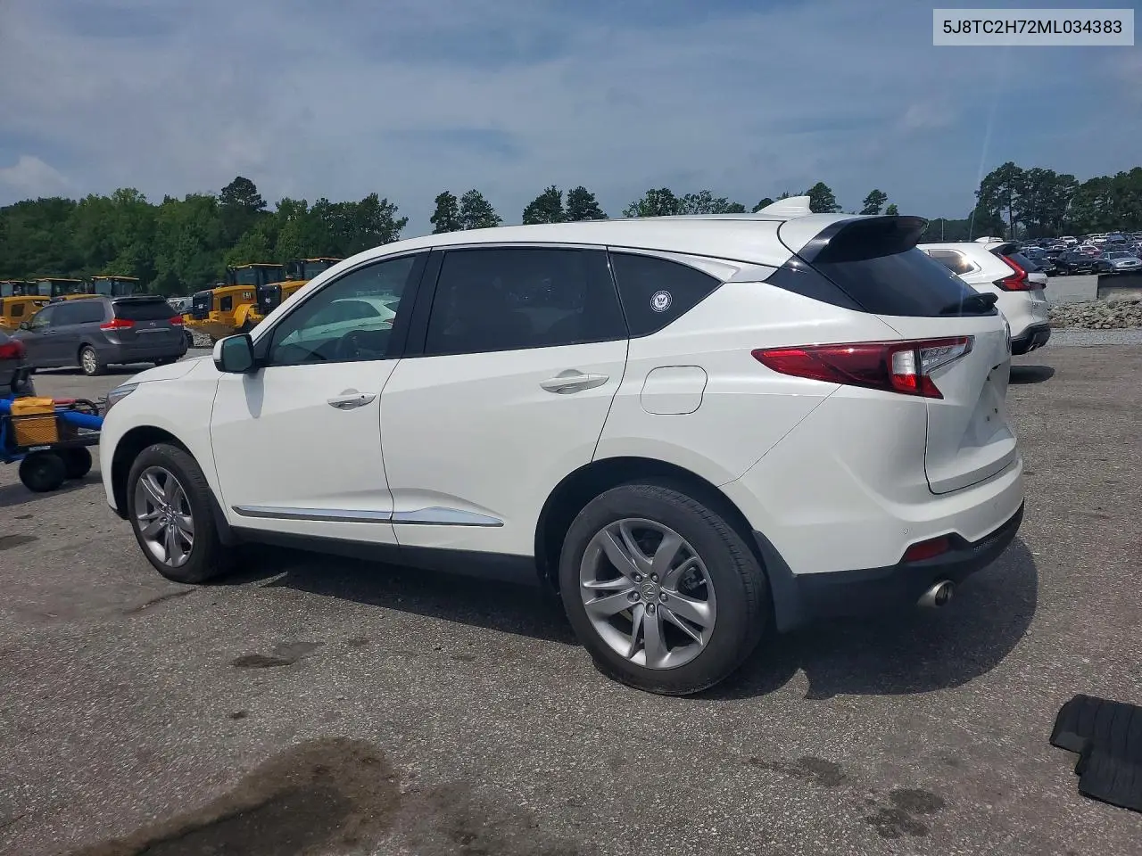 2021 Acura Rdx Advance VIN: 5J8TC2H72ML034383 Lot: 61177536