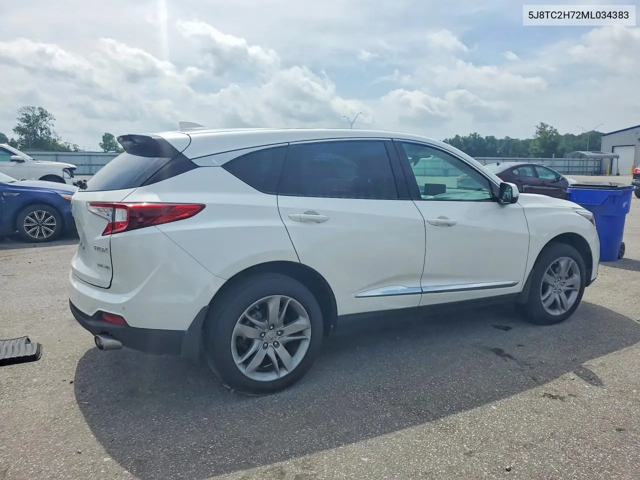2021 Acura Rdx Advance VIN: 5J8TC2H72ML034383 Lot: 61177536