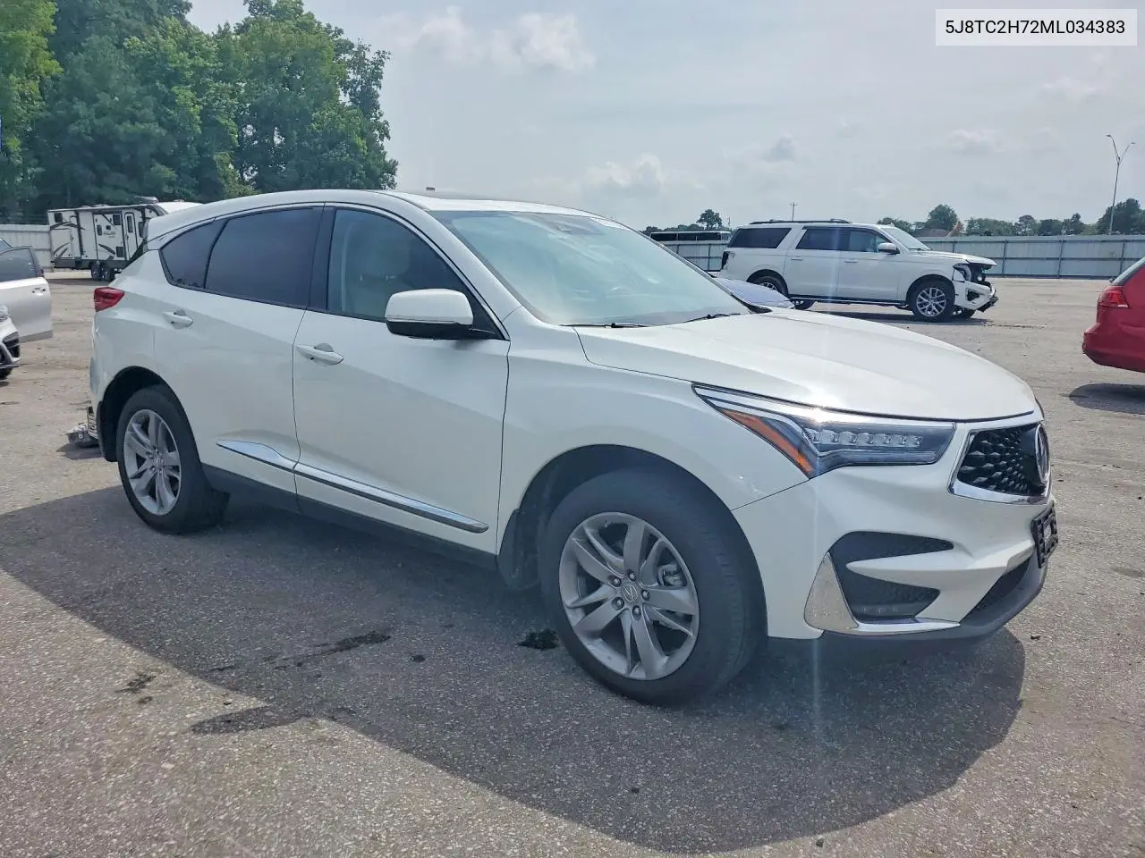 2021 Acura Rdx Advance VIN: 5J8TC2H72ML034383 Lot: 61177536