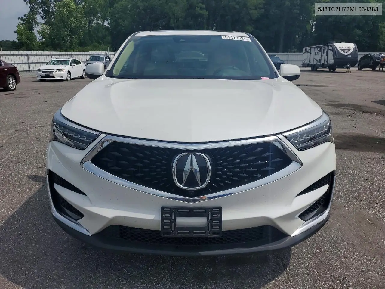 2021 Acura Rdx Advance VIN: 5J8TC2H72ML034383 Lot: 61177536