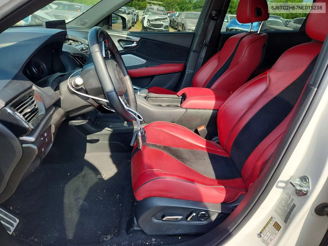 2022 Acura Rdx A-Spec VIN: 5J8TC2H67NL015238 Lot: 60939276