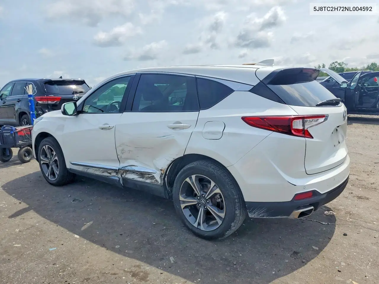 2022 Acura Rdx Advance VIN: 5J8TC2H72NL004592 Lot: 61932546