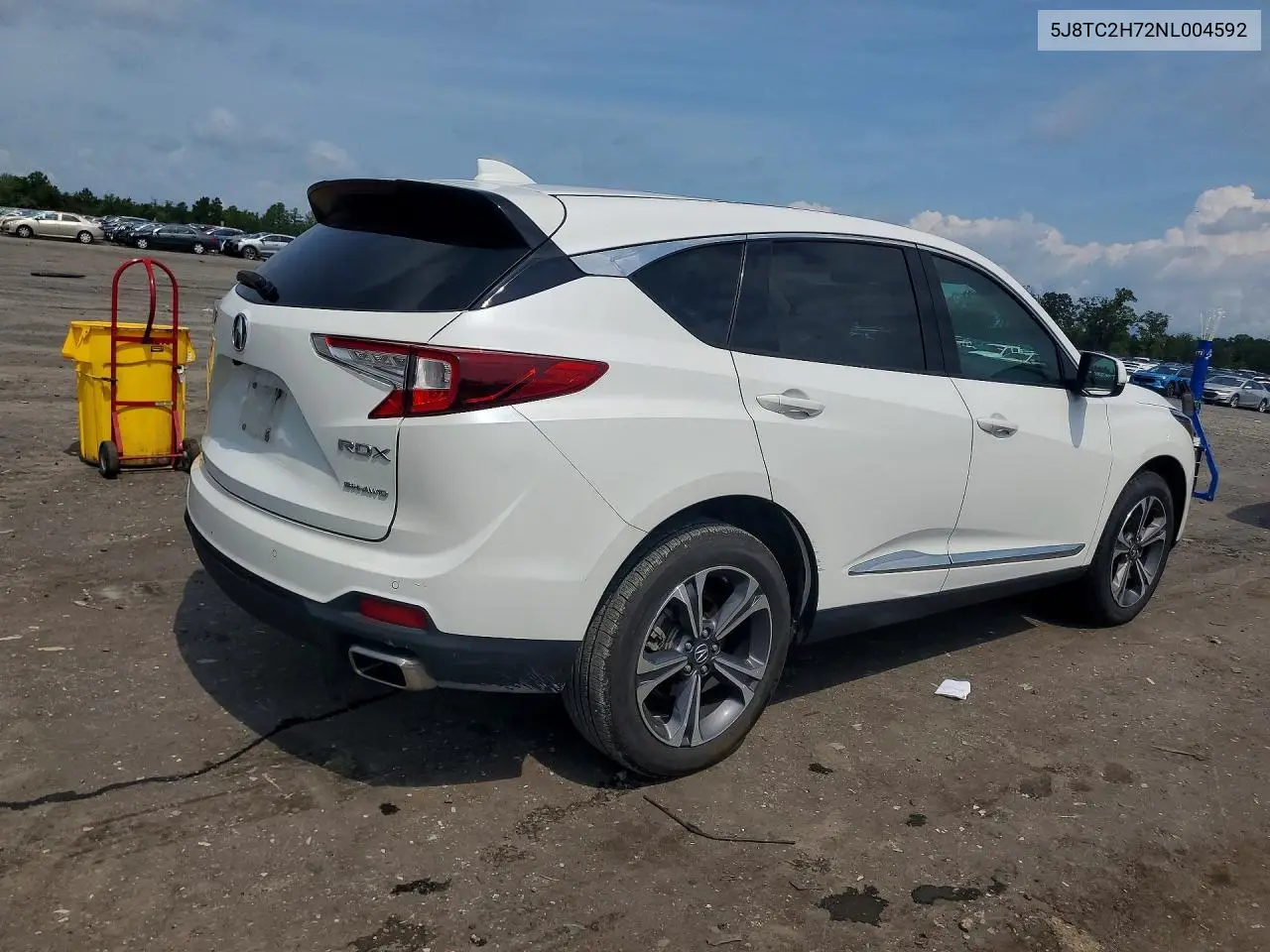 2022 Acura Rdx Advance VIN: 5J8TC2H72NL004592 Lot: 61932546