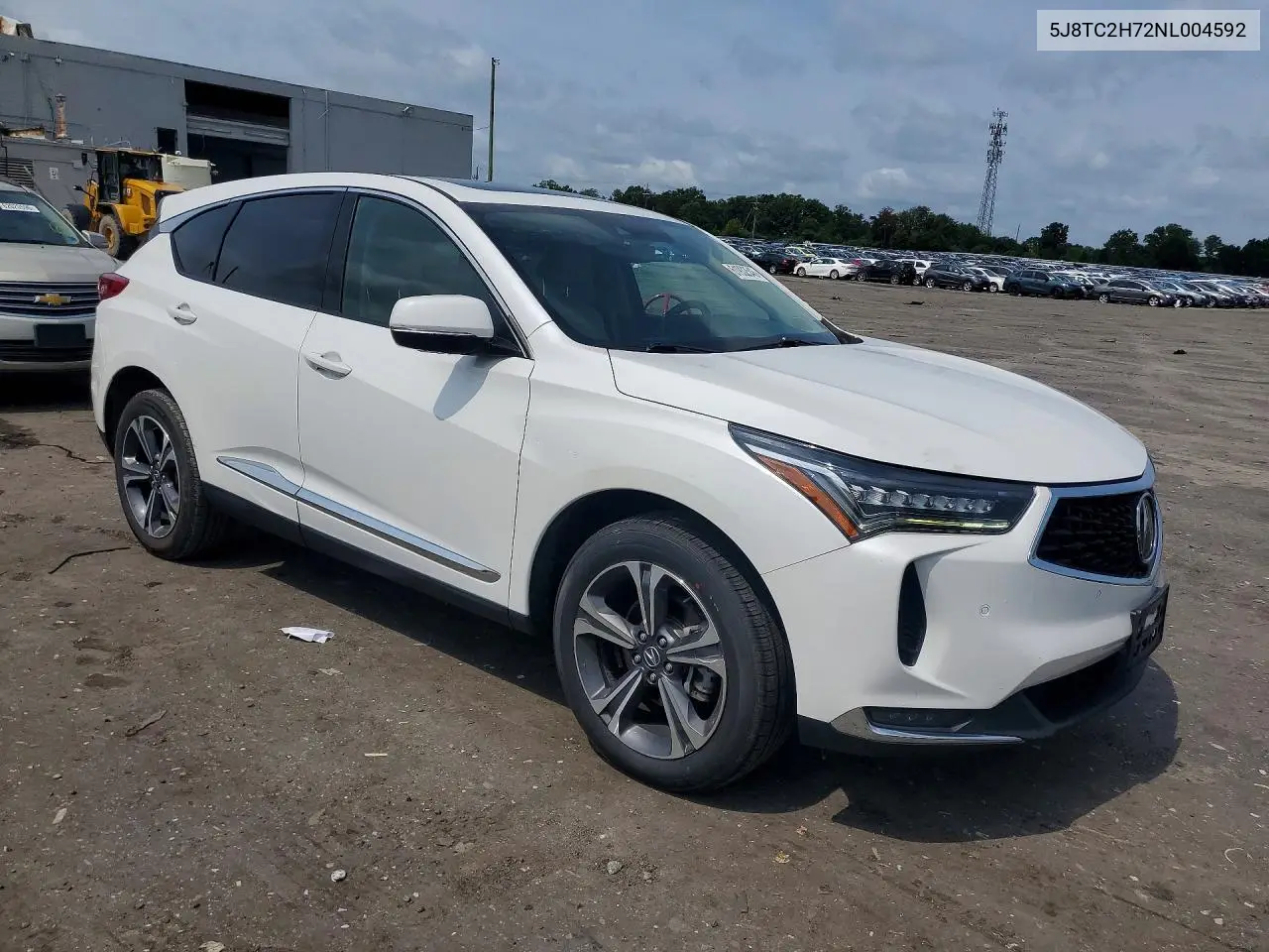 2022 Acura Rdx Advance VIN: 5J8TC2H72NL004592 Lot: 61932546