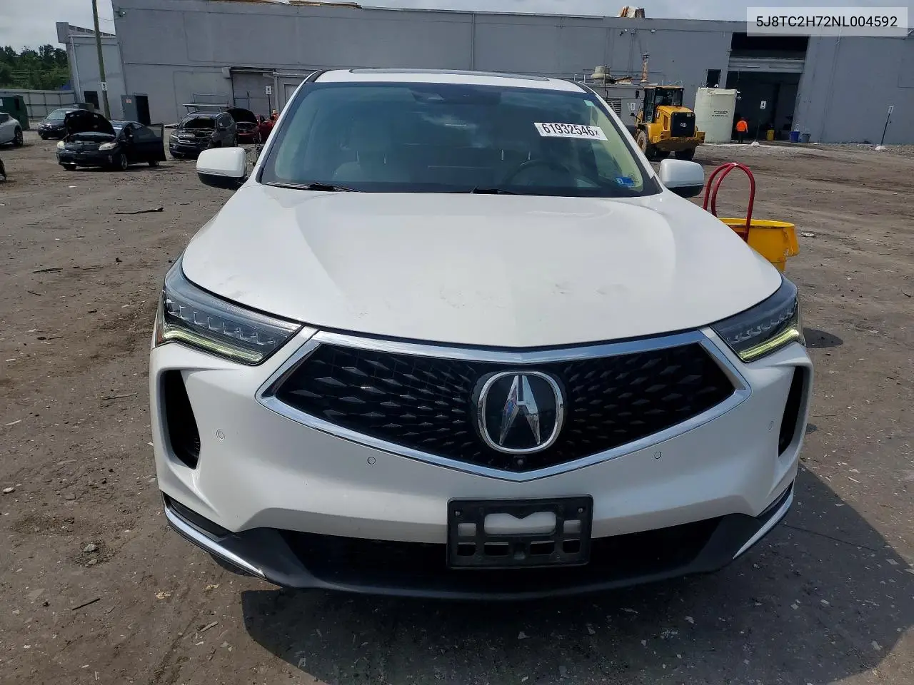 2022 Acura Rdx Advance VIN: 5J8TC2H72NL004592 Lot: 61932546