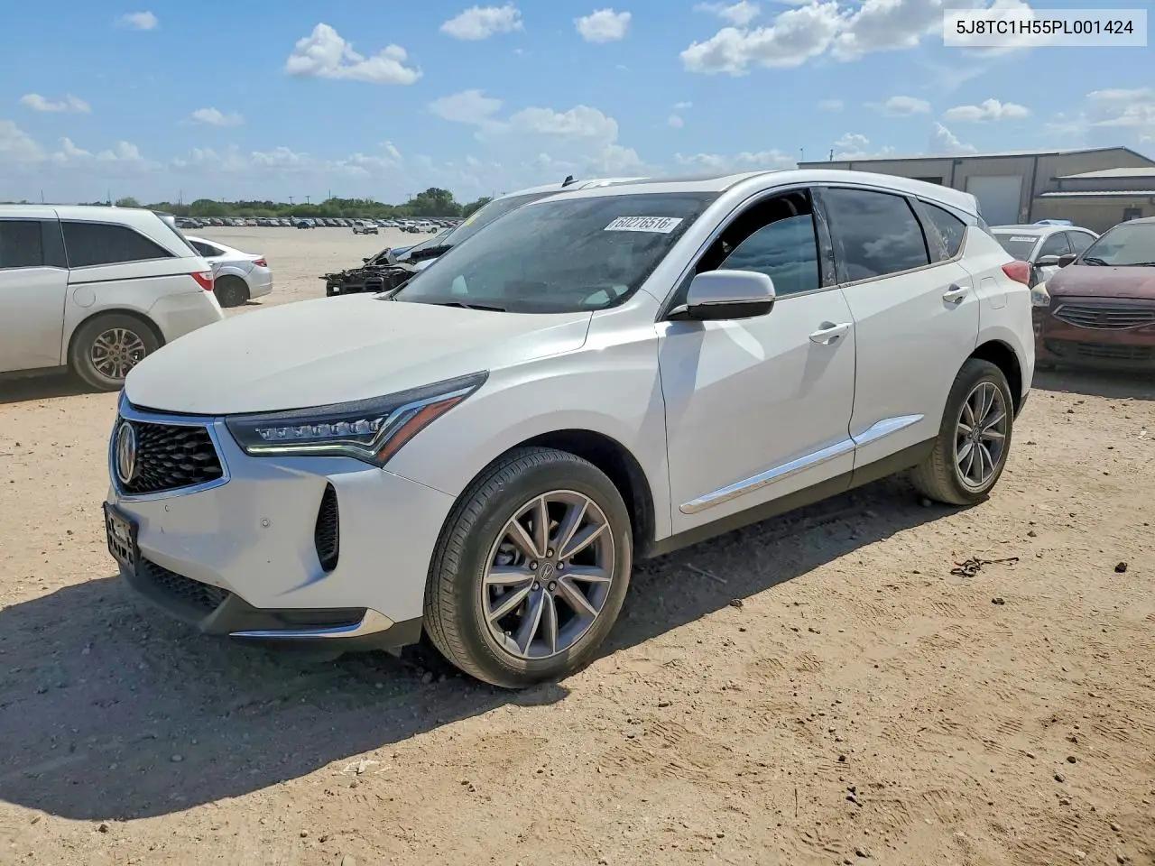 2023 Acura Rdx Technology VIN: 5J8TC1H55PL001424 Lot: 60276516