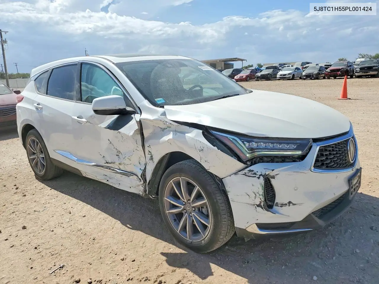 2023 Acura Rdx Technology VIN: 5J8TC1H55PL001424 Lot: 60276516