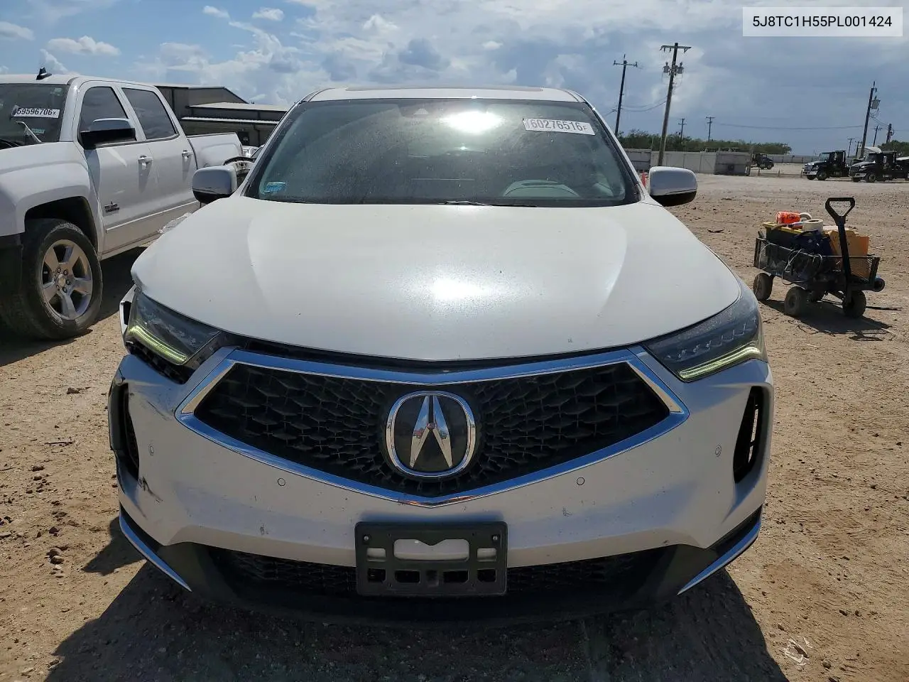 2023 Acura Rdx Technology VIN: 5J8TC1H55PL001424 Lot: 60276516