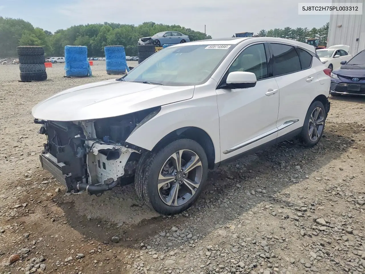 2023 Acura Rdx Advance VIN: 5J8TC2H75PL003312 Lot: 60874886