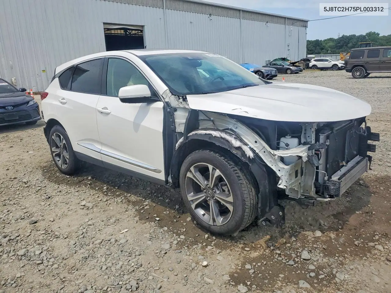 2023 Acura Rdx Advance VIN: 5J8TC2H75PL003312 Lot: 60874886