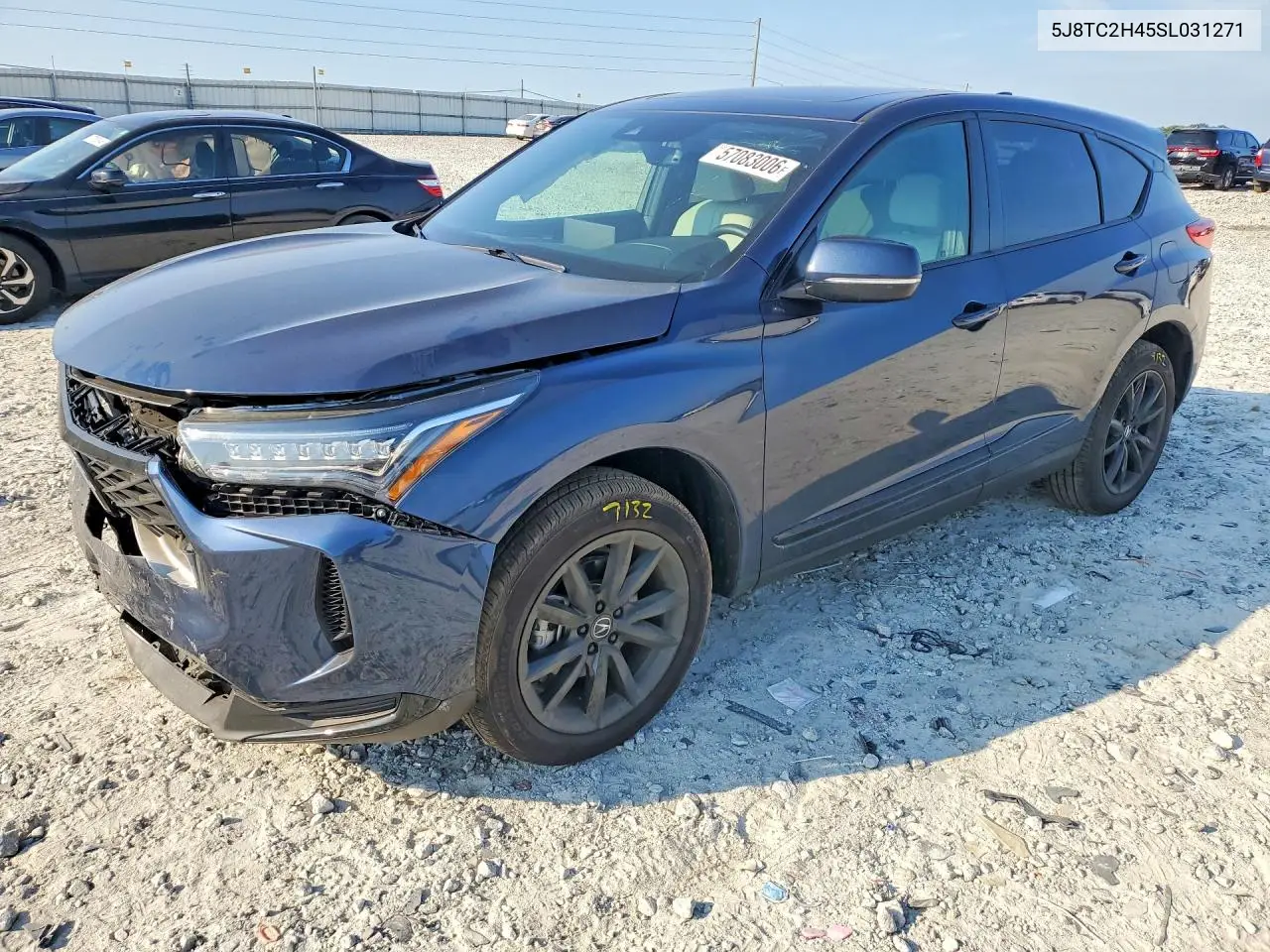 2025 Acura Rdx VIN: 5J8TC2H45SL031271 Lot: 57083006