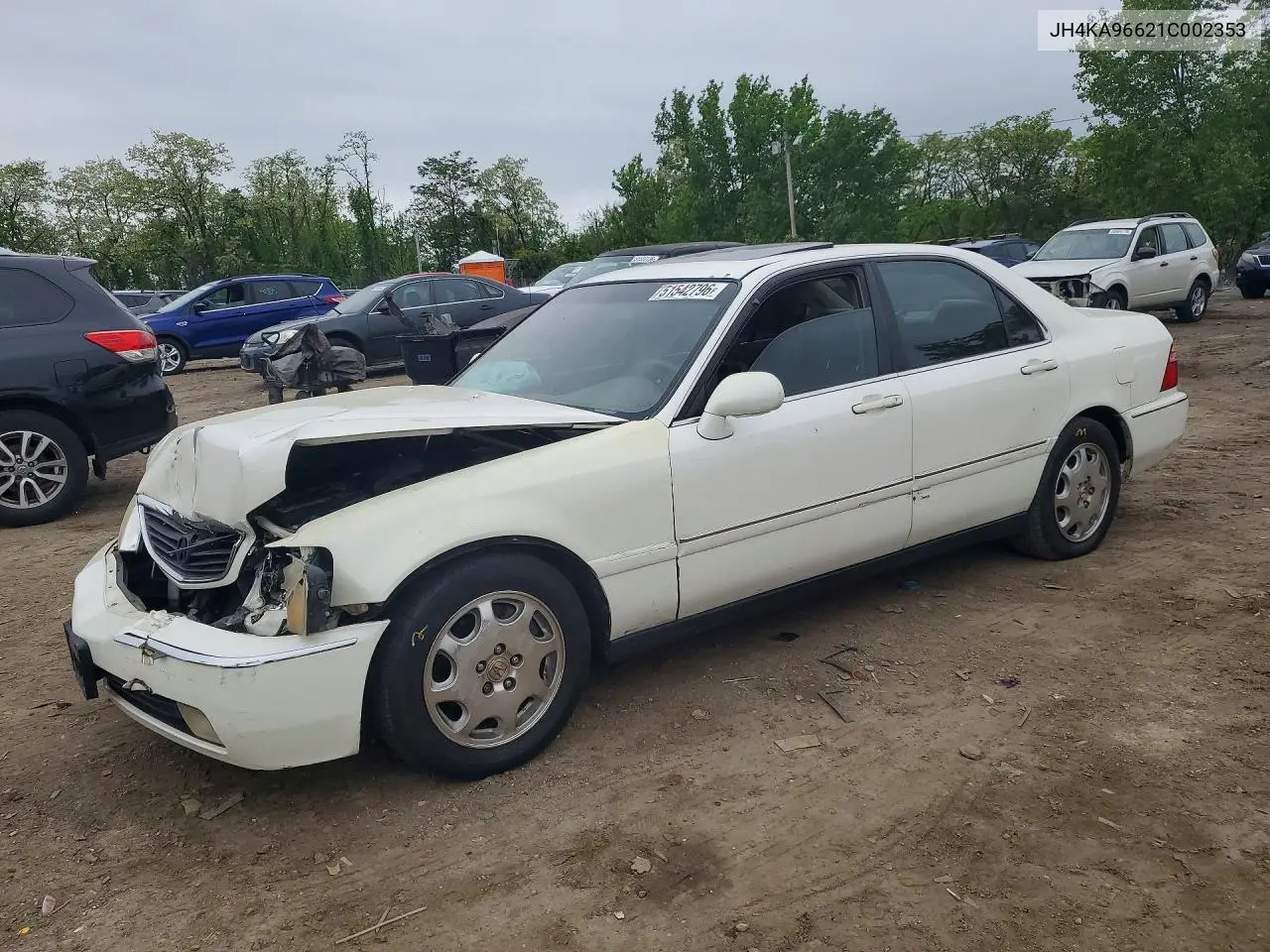 2001 Acura 3.5Rl VIN: JH4KA96621C002353 Lot: 51542796
