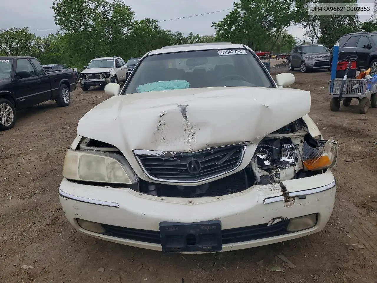 2001 Acura 3.5Rl VIN: JH4KA96621C002353 Lot: 51542796