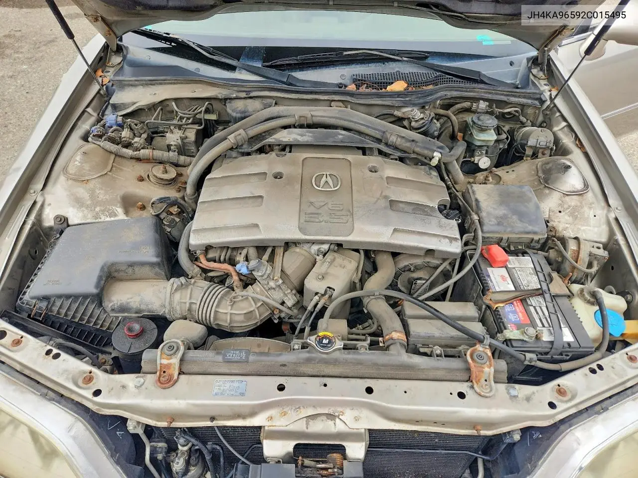 2002 Acura 3.5Rl VIN: JH4KA96592C015495 Lot: 55938236